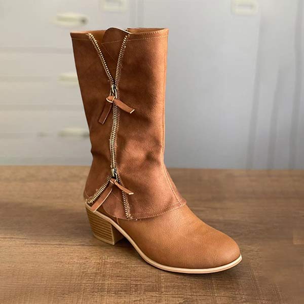 MOLLY - SIDE ZIPPERED BOOTS