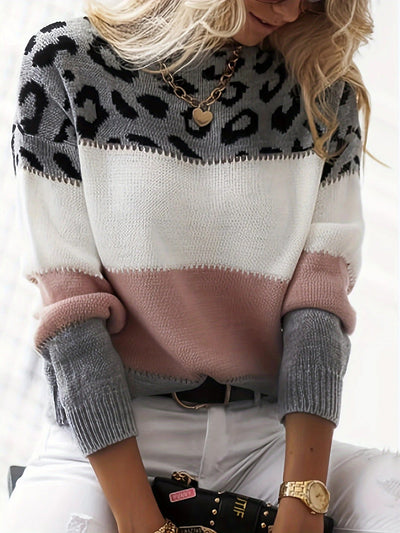 JELLA - LEOPARD PRINT SWEATER