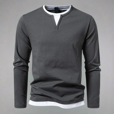 HERNAN - LONG V-NECK SWEATER