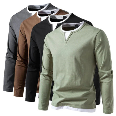 HERNAN - LONG V-NECK SWEATER