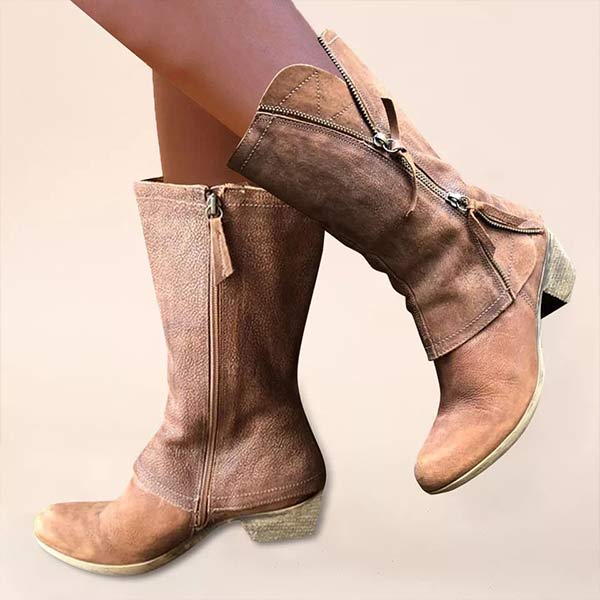 MOLLY - SIDE ZIPPERED BOOTS