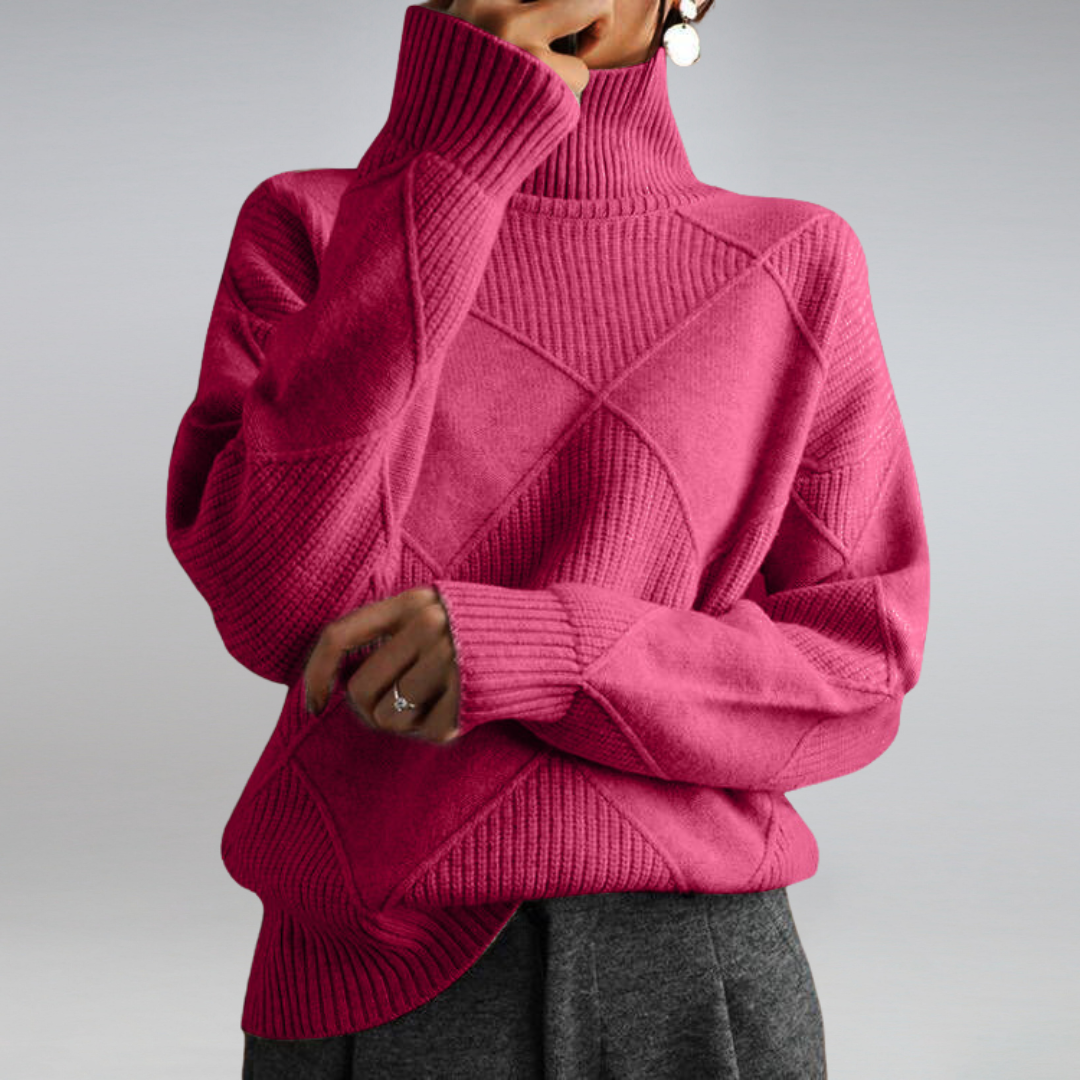 ZACHA - TURTLENECK  KNIT SWEATER