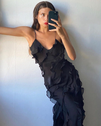 GABBIE - RUFFLED DRESS