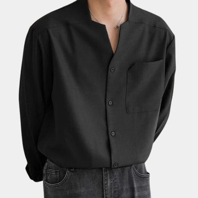 Xander - V-Neck Casual Longsleeve