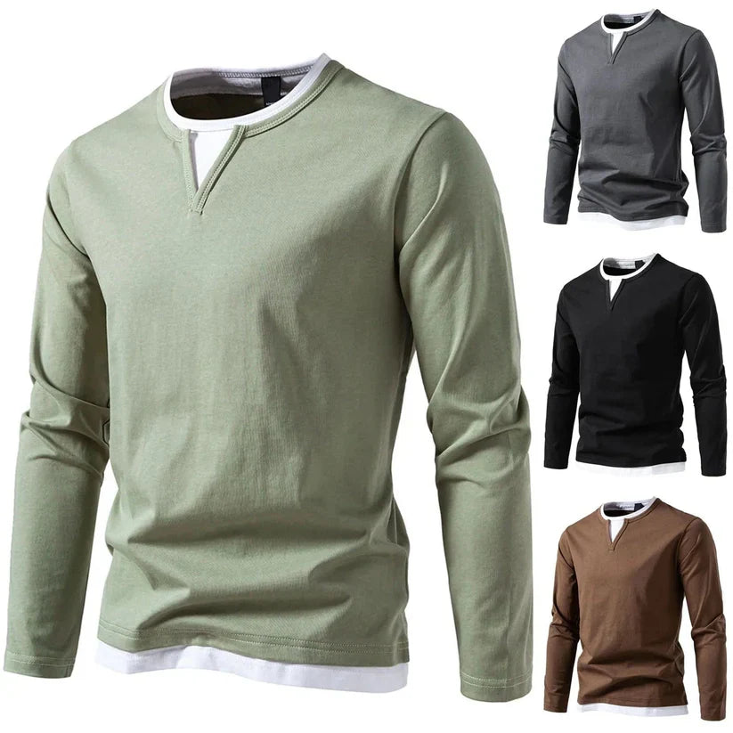 HERNAN - LONG V-NECK SWEATER