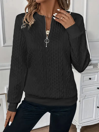 Madeline - Classic Zippered Sweatshirt