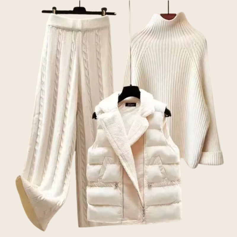 Brielle - Blanc Knitted 3 Piece Set