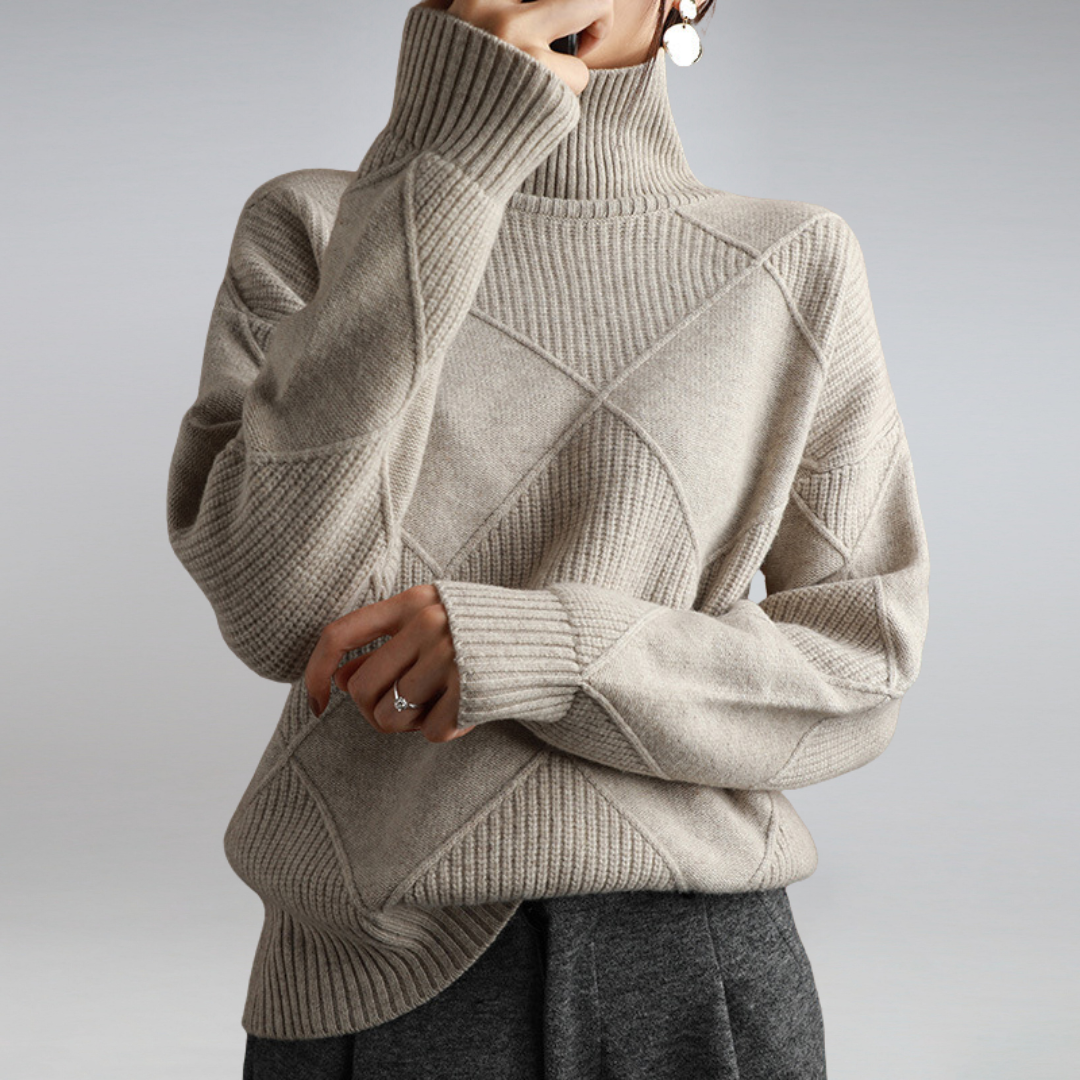 ZACHA - TURTLENECK  KNIT SWEATER