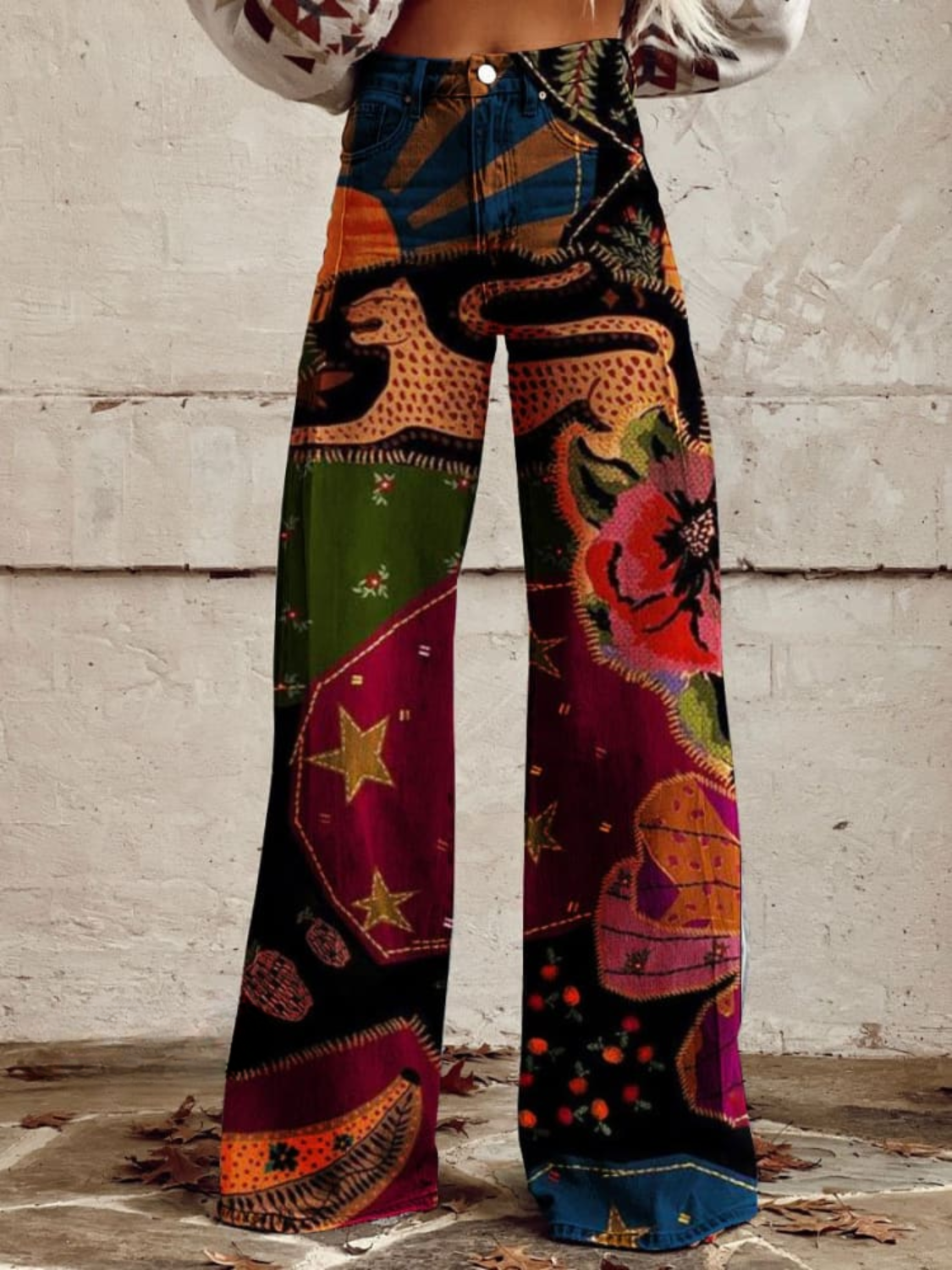 VALLIE - VINTAGE BOHO WIDE LEG PANTS