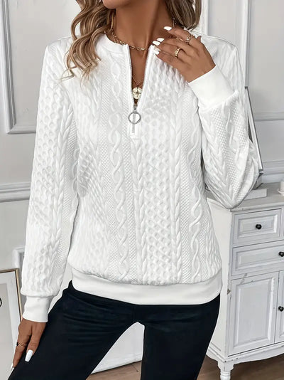 Madeline - Classic Zippered Sweatshirt