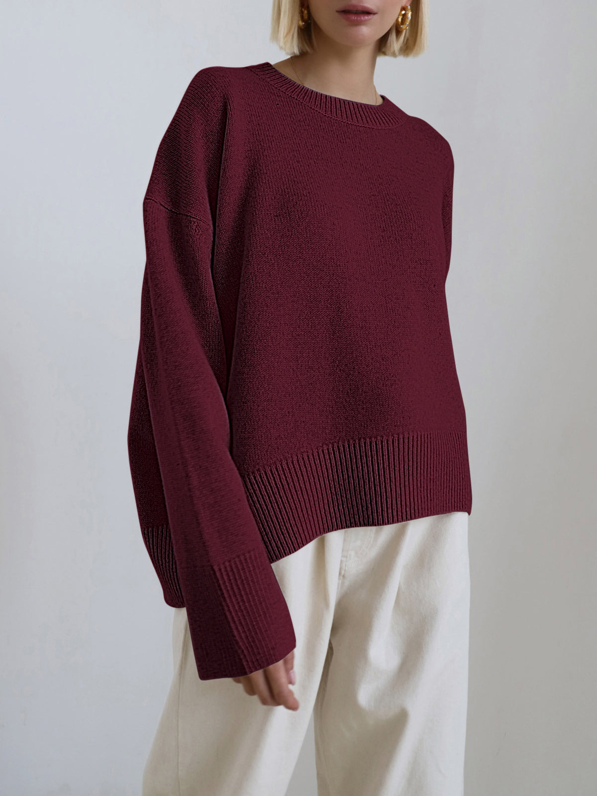 AMARA - CASUAL KNIT SWEATER