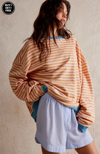 Nella - Classic Striped Knit Oversized Sweater (Buy 1 Get 1 Free)