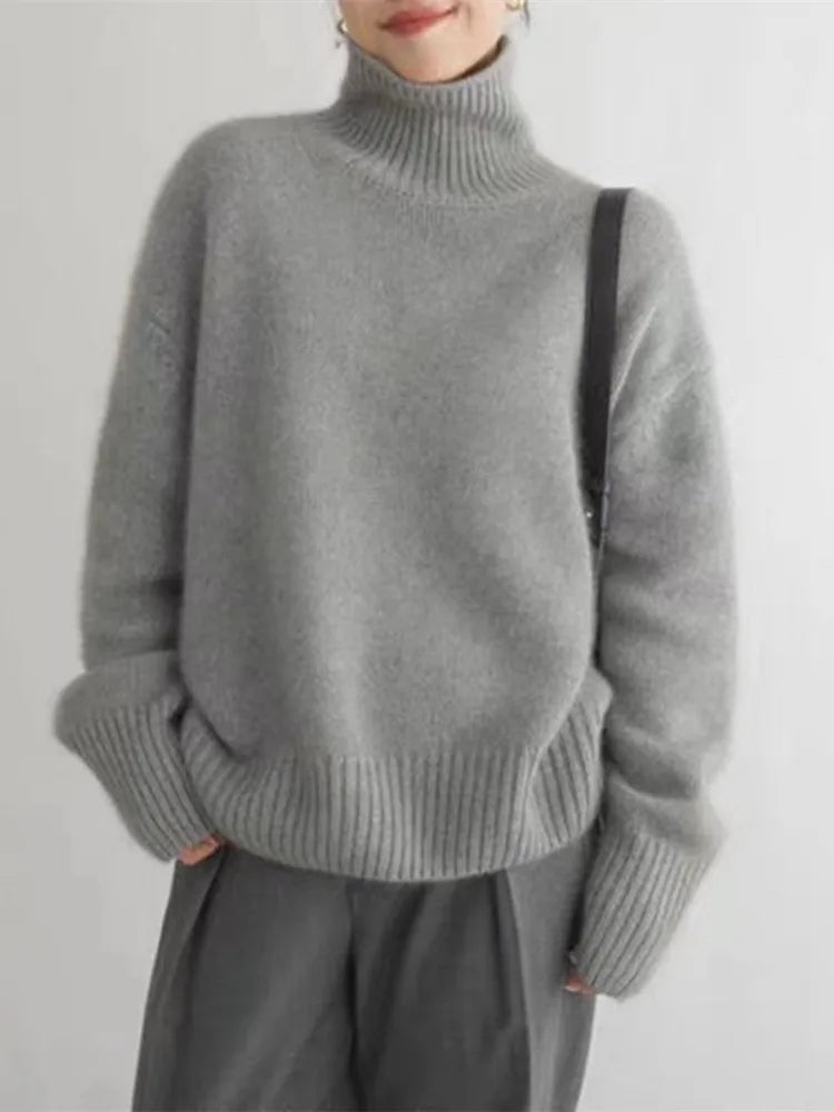 LYSIA - WOOL TURTLENECK SWEATER