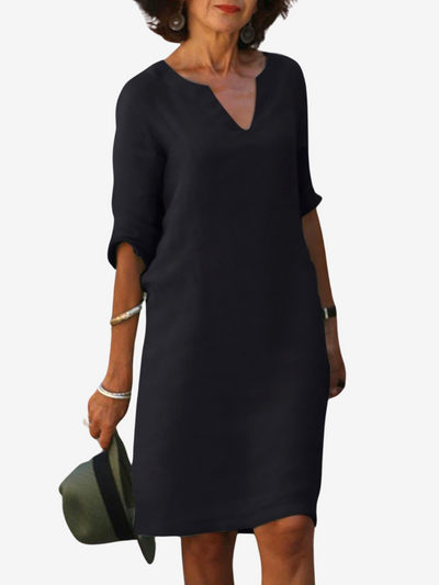 Grace - V-Neck Dress with Timeless Appeal