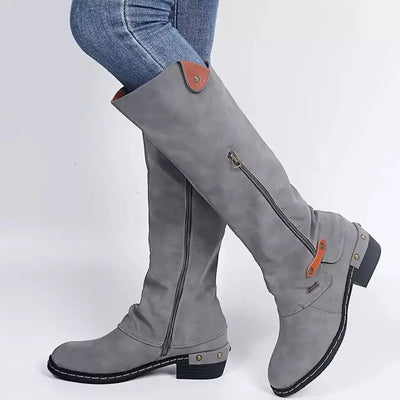 ALAINA - ZIPPERED AND POCKETED BOOTS