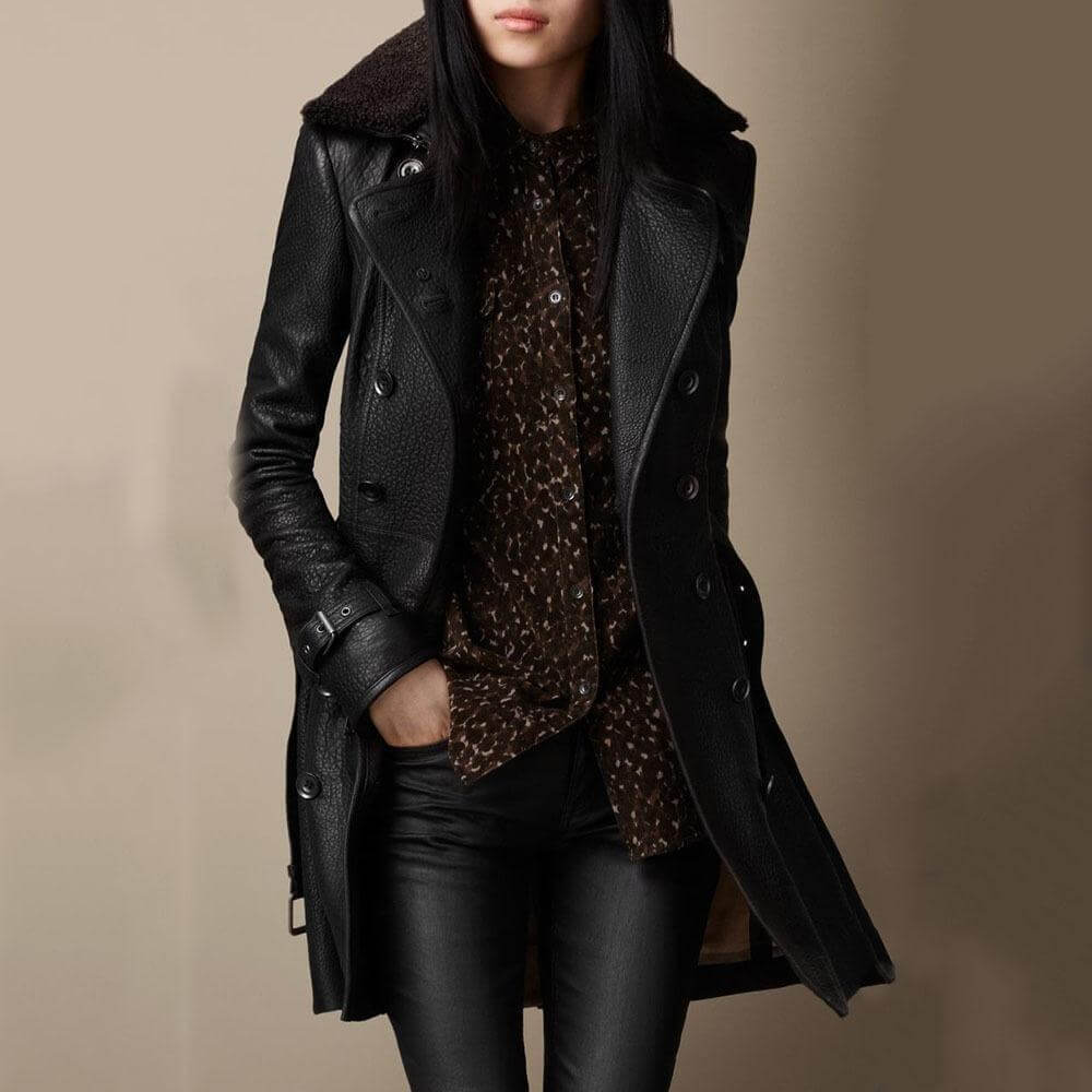 LORIK - WARM LEATHER COAT