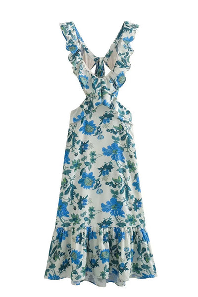 Ember - Floral Ruffle Dress