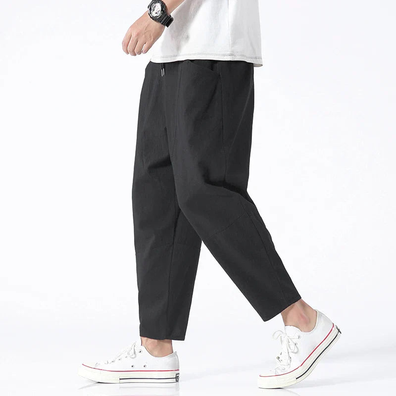 Theo - Crisp Linen Trousers