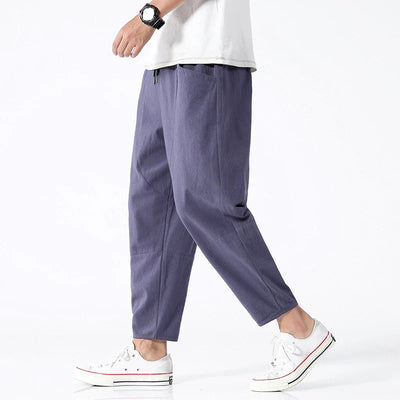 Theo - Crisp Linen Trousers