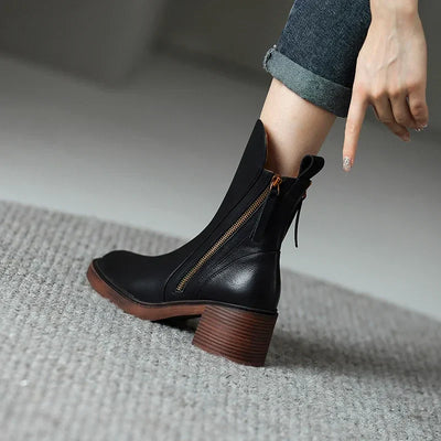 GRAZIE - LEATHER ANKLE BOOTS