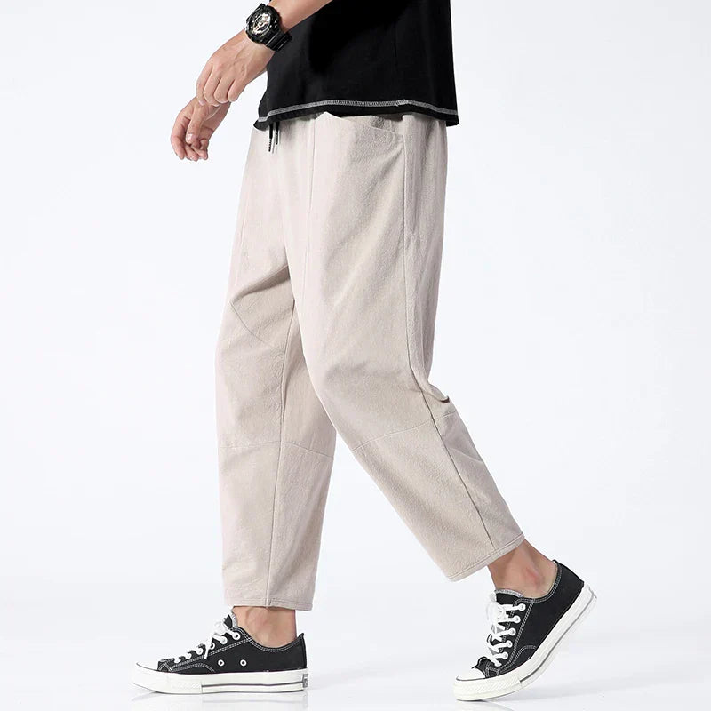 Theo - Crisp Linen Trousers