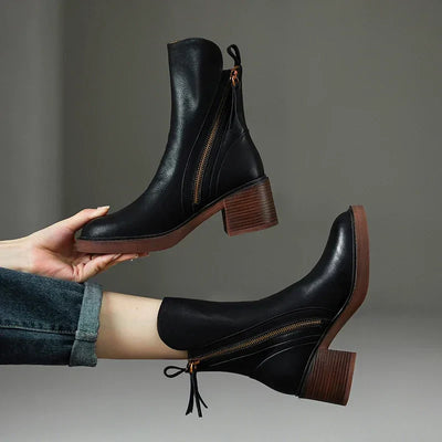 GRAZIE - LEATHER ANKLE BOOTS