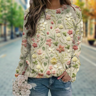 STIEL - FLORAL PETTERN PULLOVER