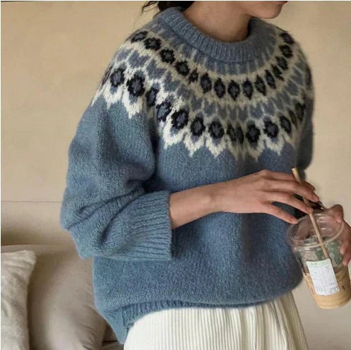 JULLIE - STYLISH JACQUARD SWEATER