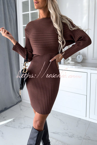 LORAH - LONG SLEEVE AND MINI DRESS SET