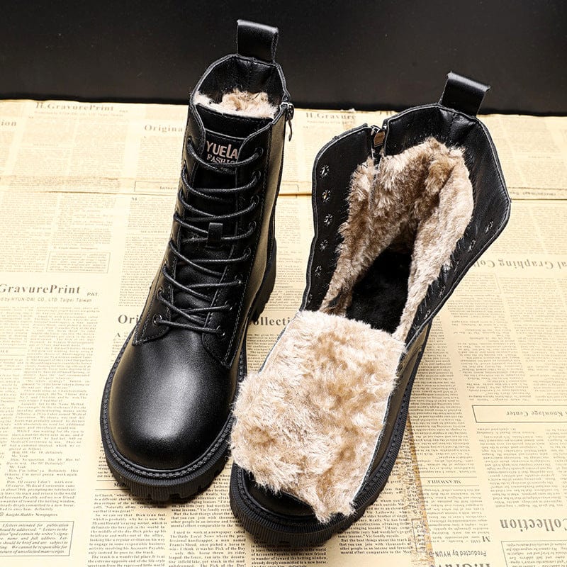 SADIE - LEATHER WINTER BOOTS