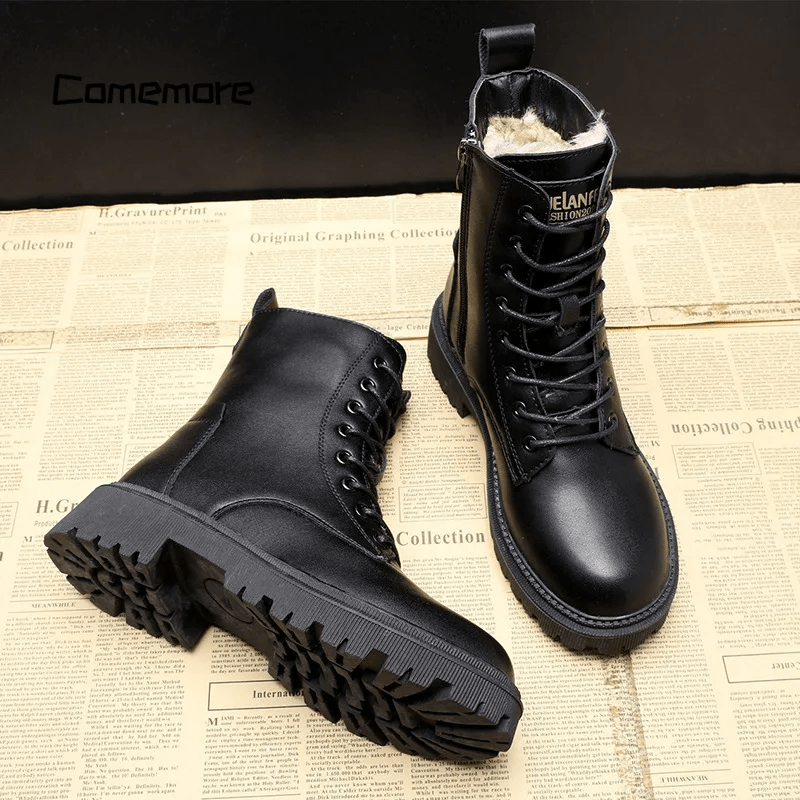 SADIE - LEATHER WINTER BOOTS