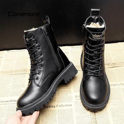 SADIE - LEATHER WINTER BOOTS