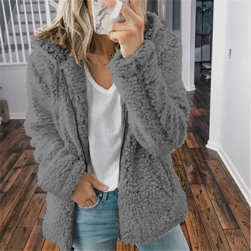 ALVIA - SOFT FLEECE CARDIGAN