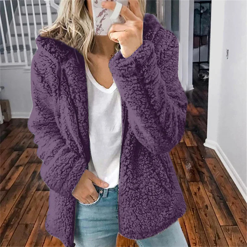 ALVIA - SOFT FLEECE CARDIGAN