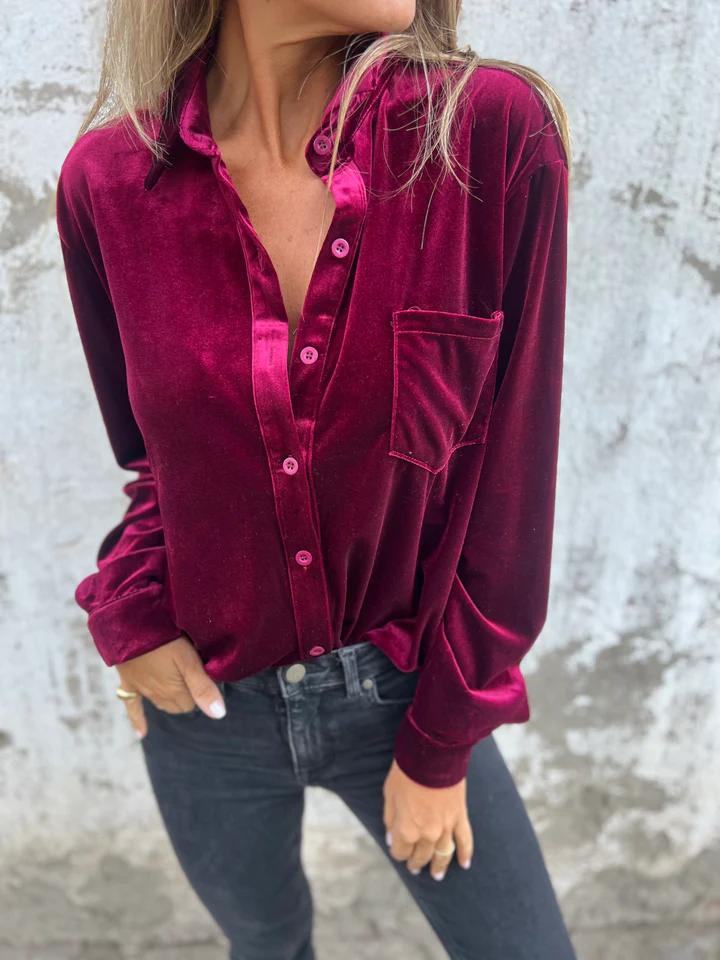 MARIANNE – VELVET BLOUSE