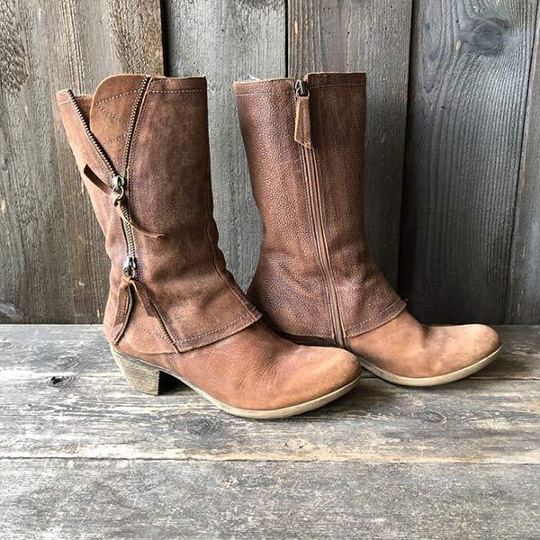 MOLLY - SIDE ZIPPERED BOOTS