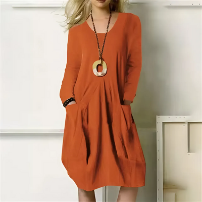 DINNIA - LONG SLEEVE DRESS